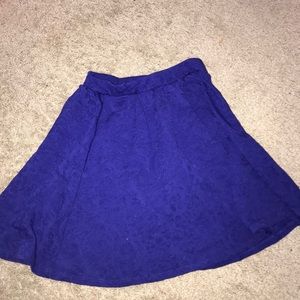Blue skater skirt